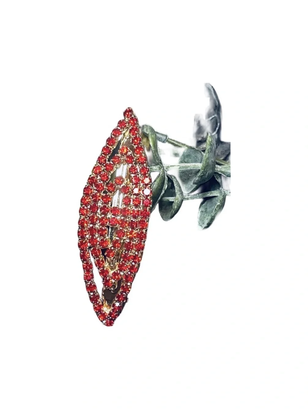 Elegant Gold Crystal Floral Hair Clips FINAL PRICE DROP